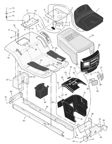 Part Location Diagram of 690608E020 Murray DISCONTINUED